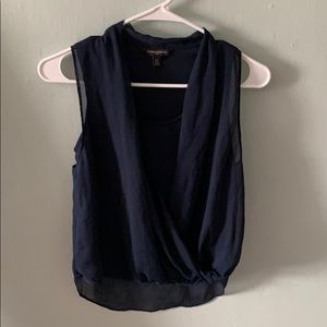Navy Blue Work Tank Top